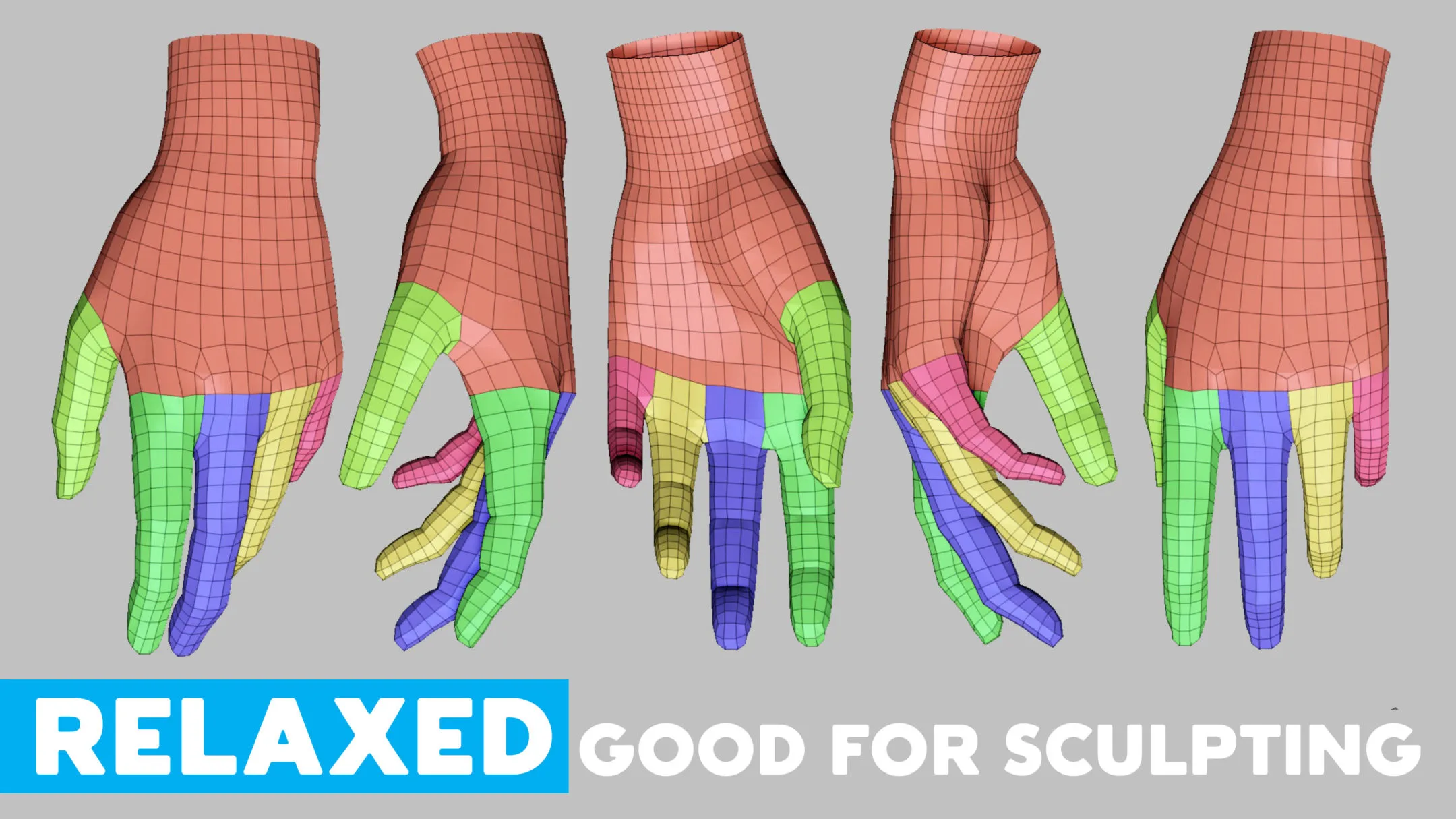 Hand Basemesh Topology