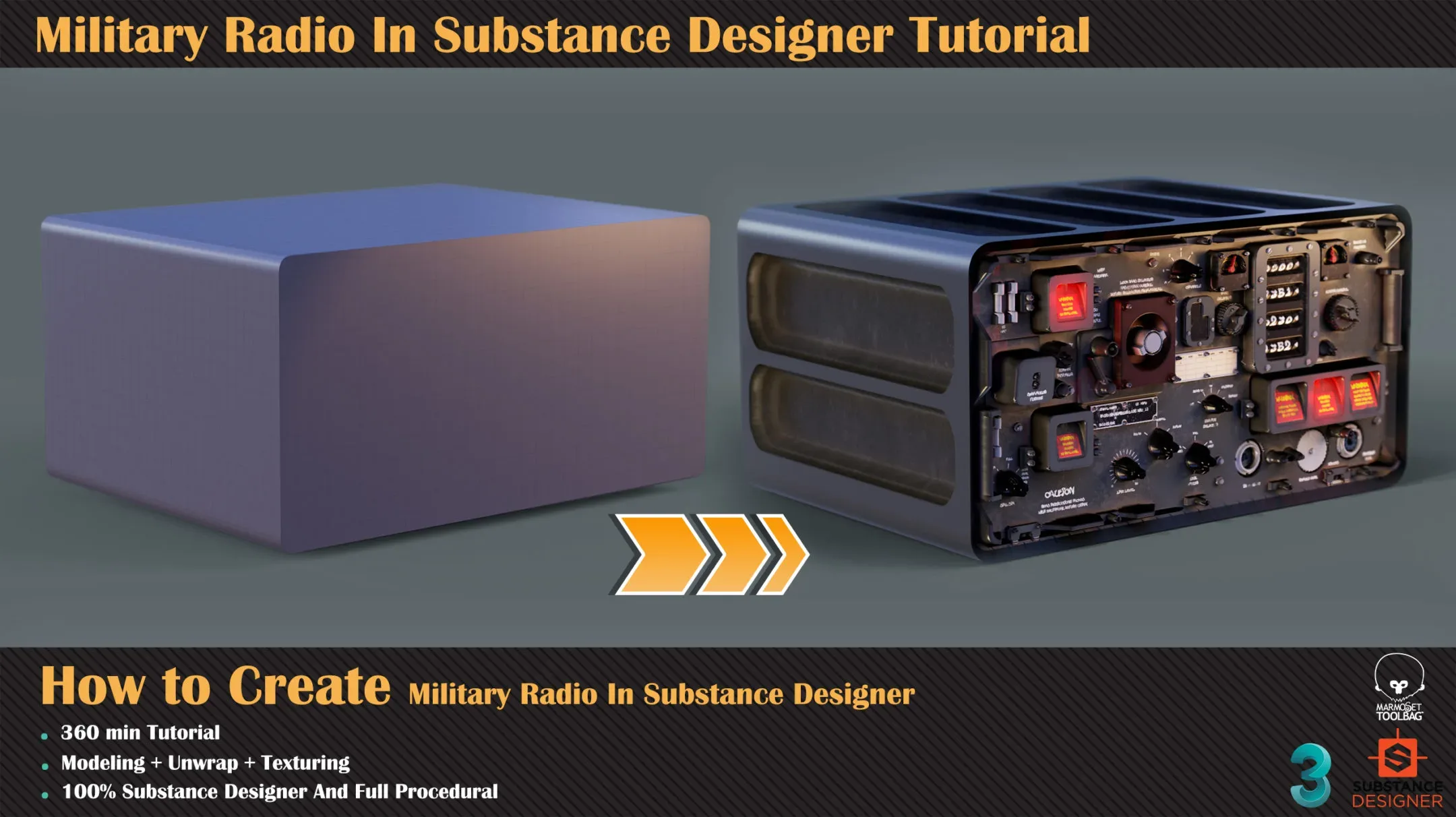 Military Radio In Substance Designer Tutorial