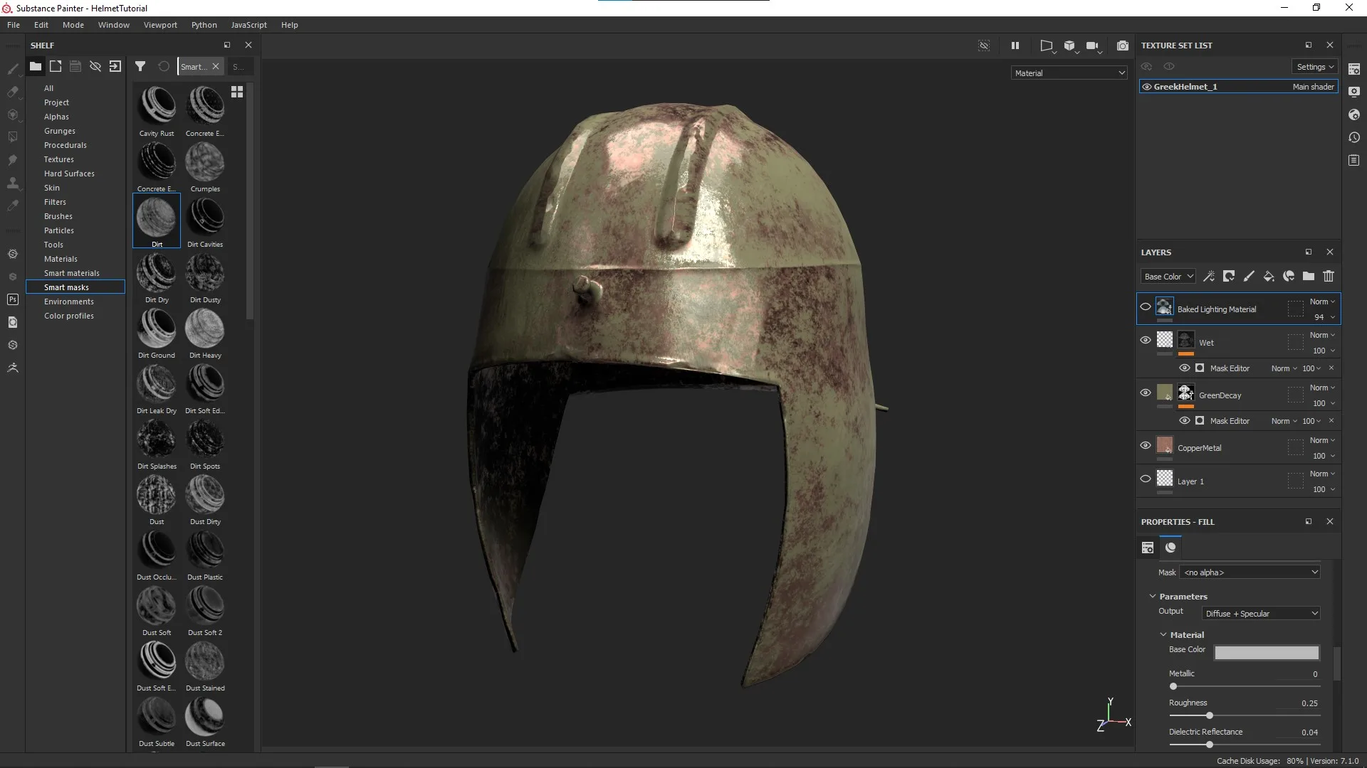 Ancient Helmet for Videogames Tutorial - Using Zbrush 2021 & Substance Painter