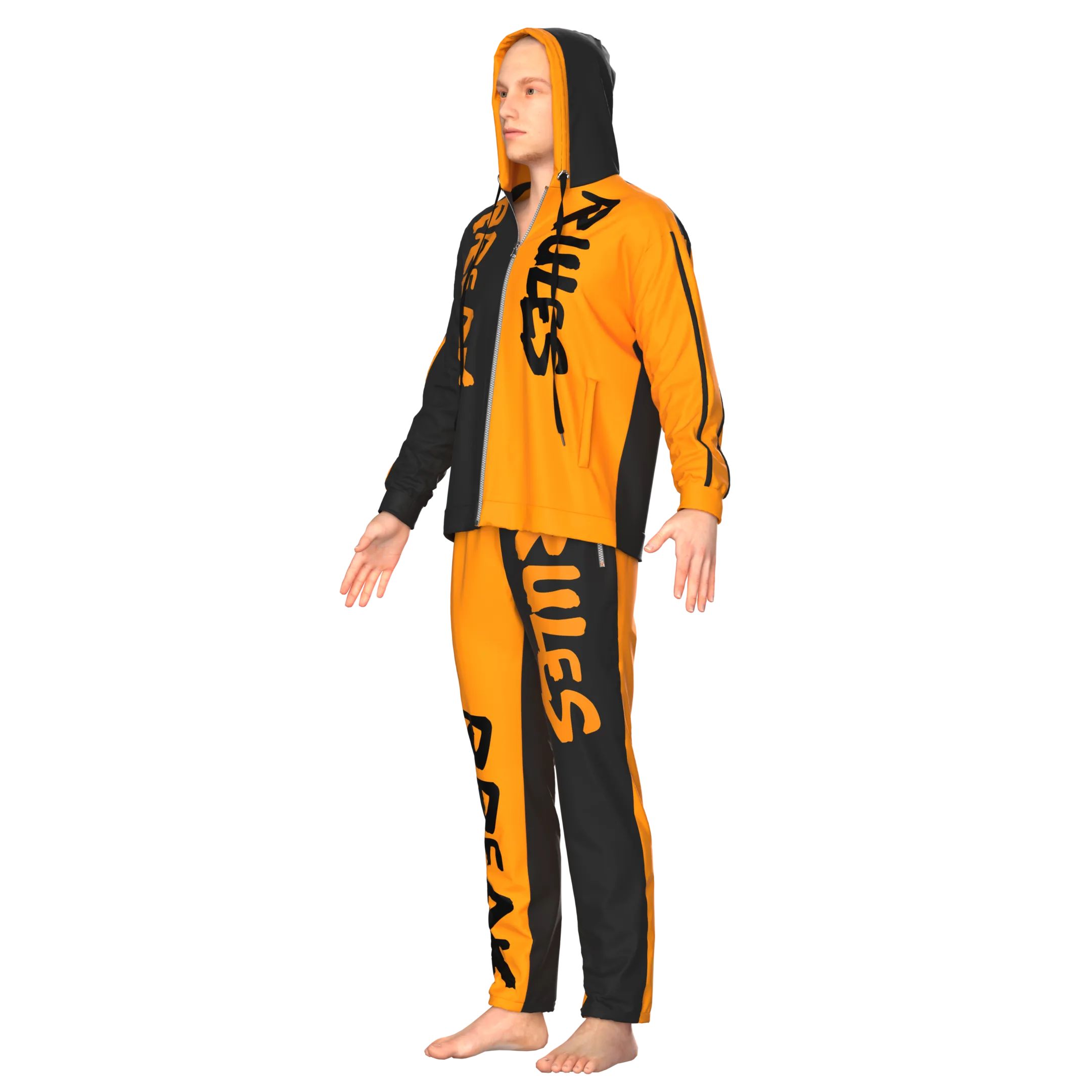 Mens Tracksuit - Marvelous Designer - Clo3d