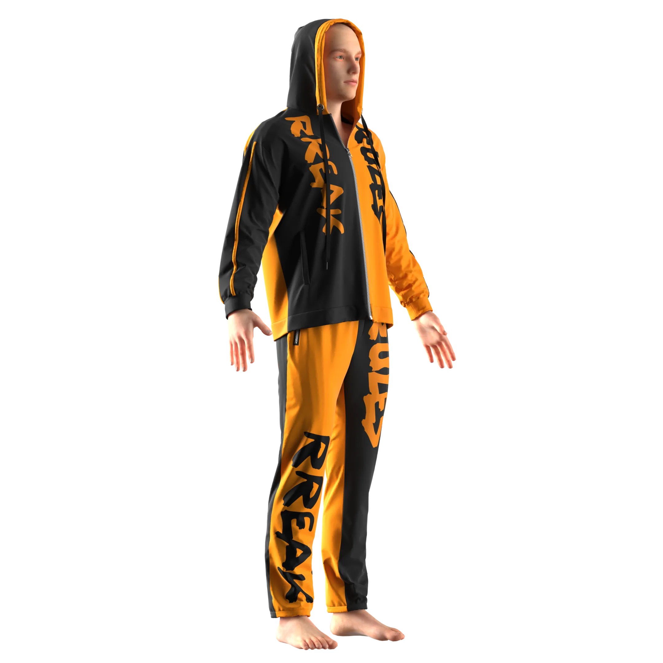 Mens Tracksuit - Marvelous Designer - Clo3d