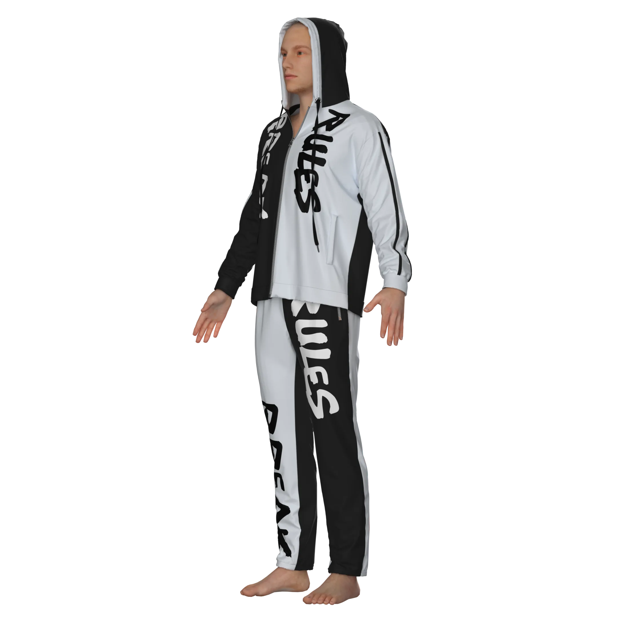 Mens Tracksuit - Marvelous Designer - Clo3d