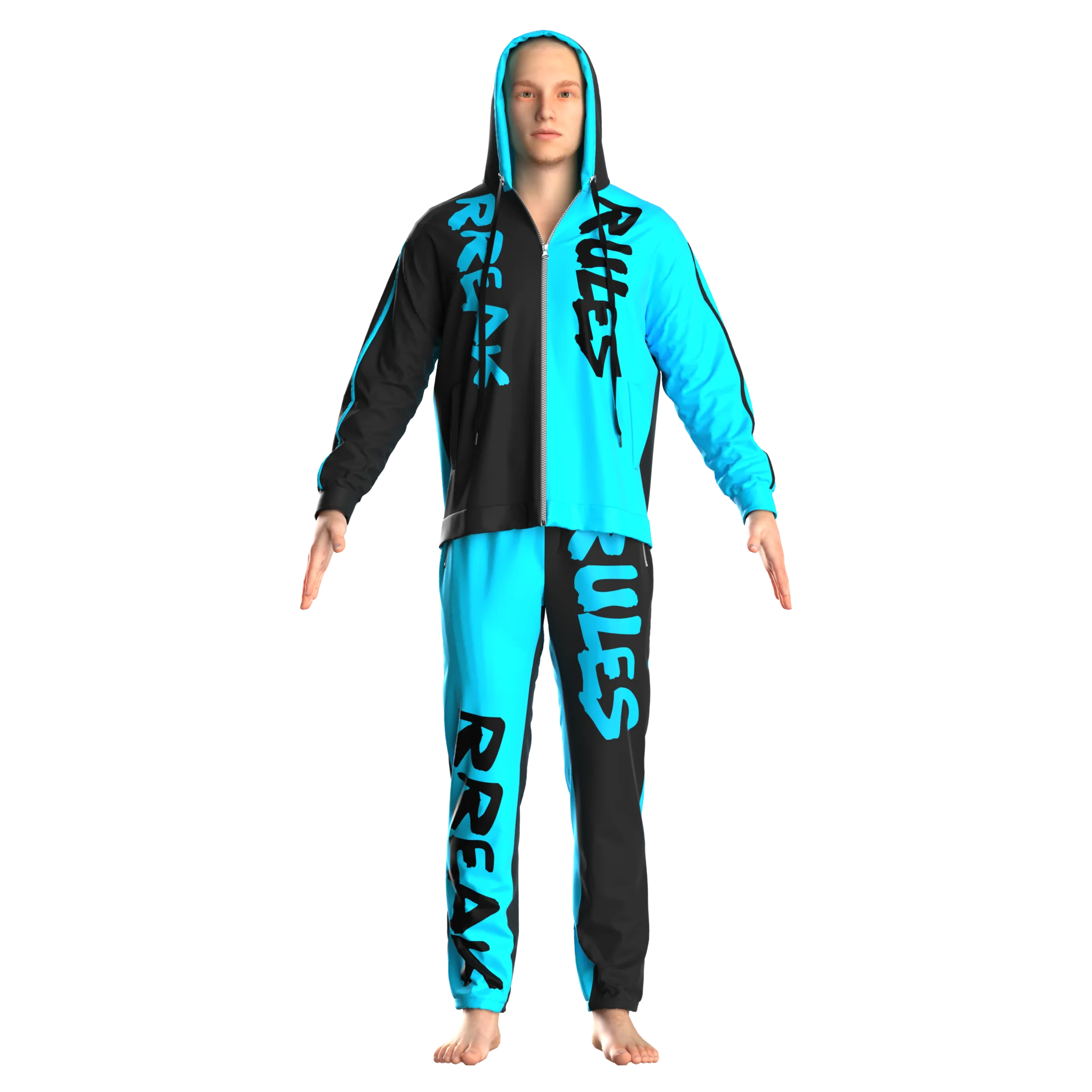 Mens Tracksuit - Marvelous Designer - Clo3d