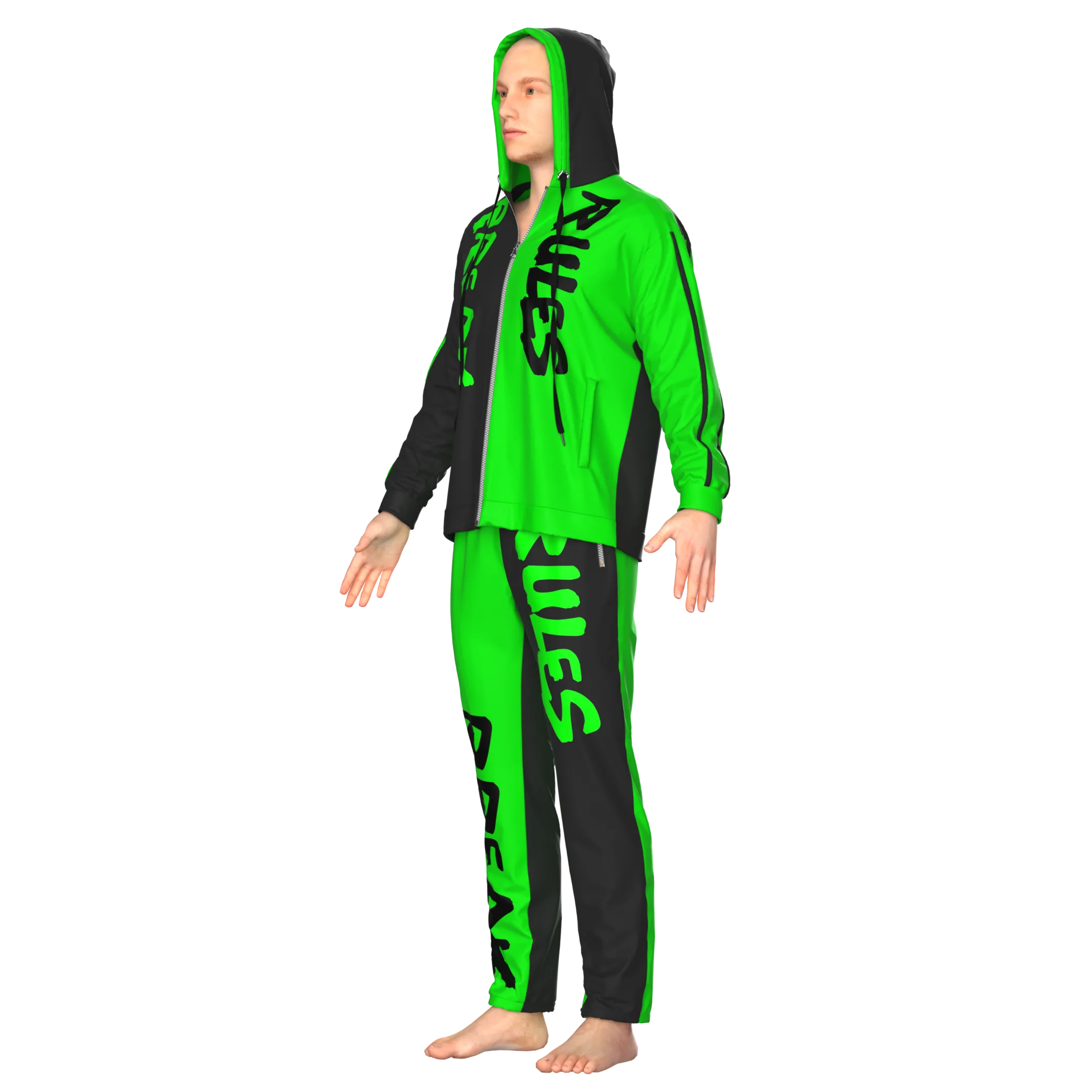 Mens Tracksuit - Marvelous Designer - Clo3d