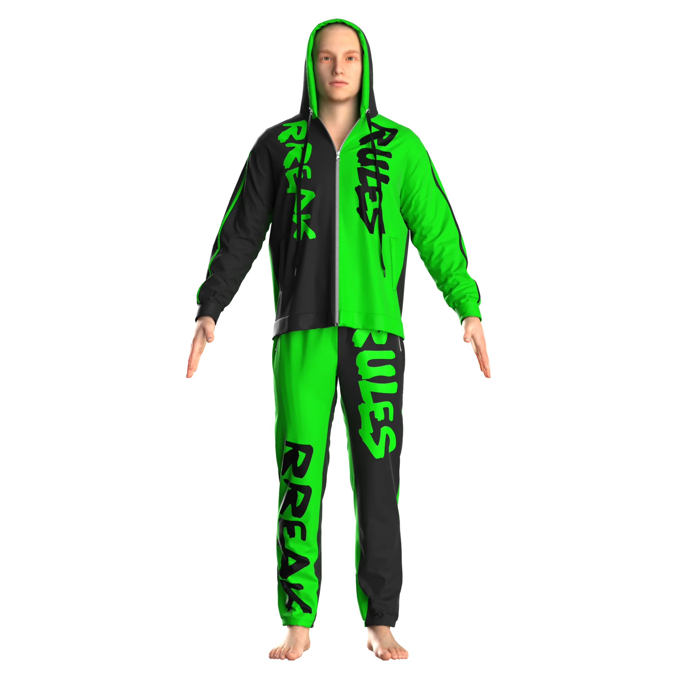 Mens Tracksuit - Marvelous Designer - Clo3d