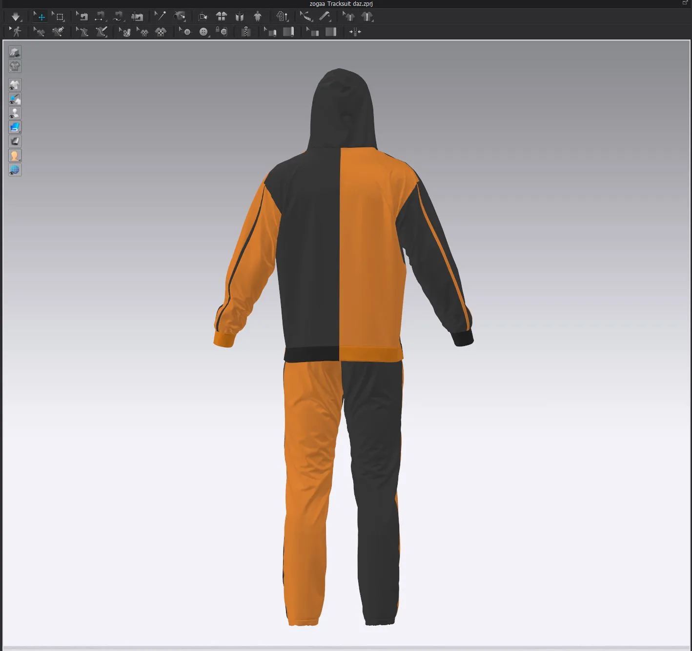 Mens Tracksuit - Marvelous Designer - Clo3d