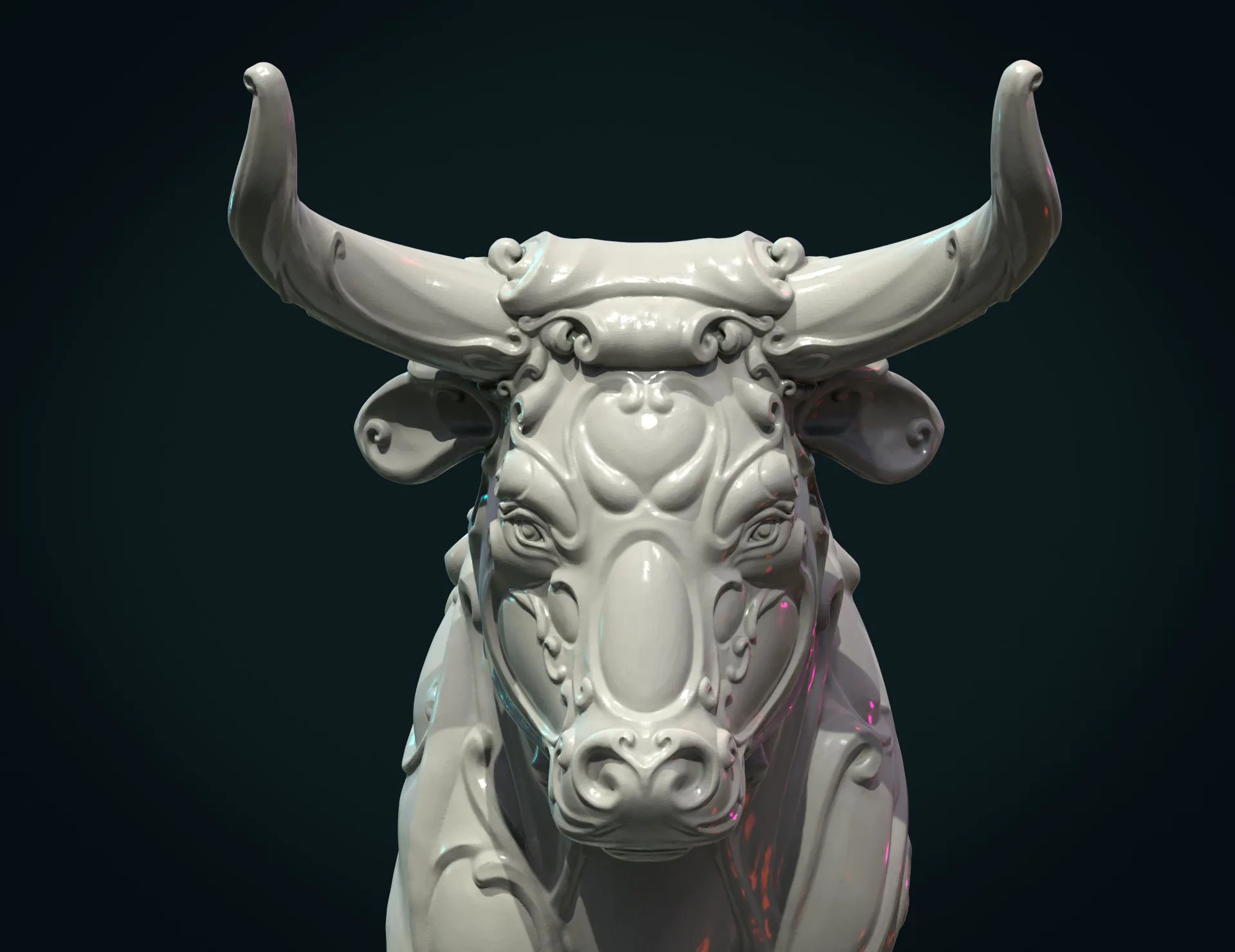 Ornate Bull - 3D Print Ready