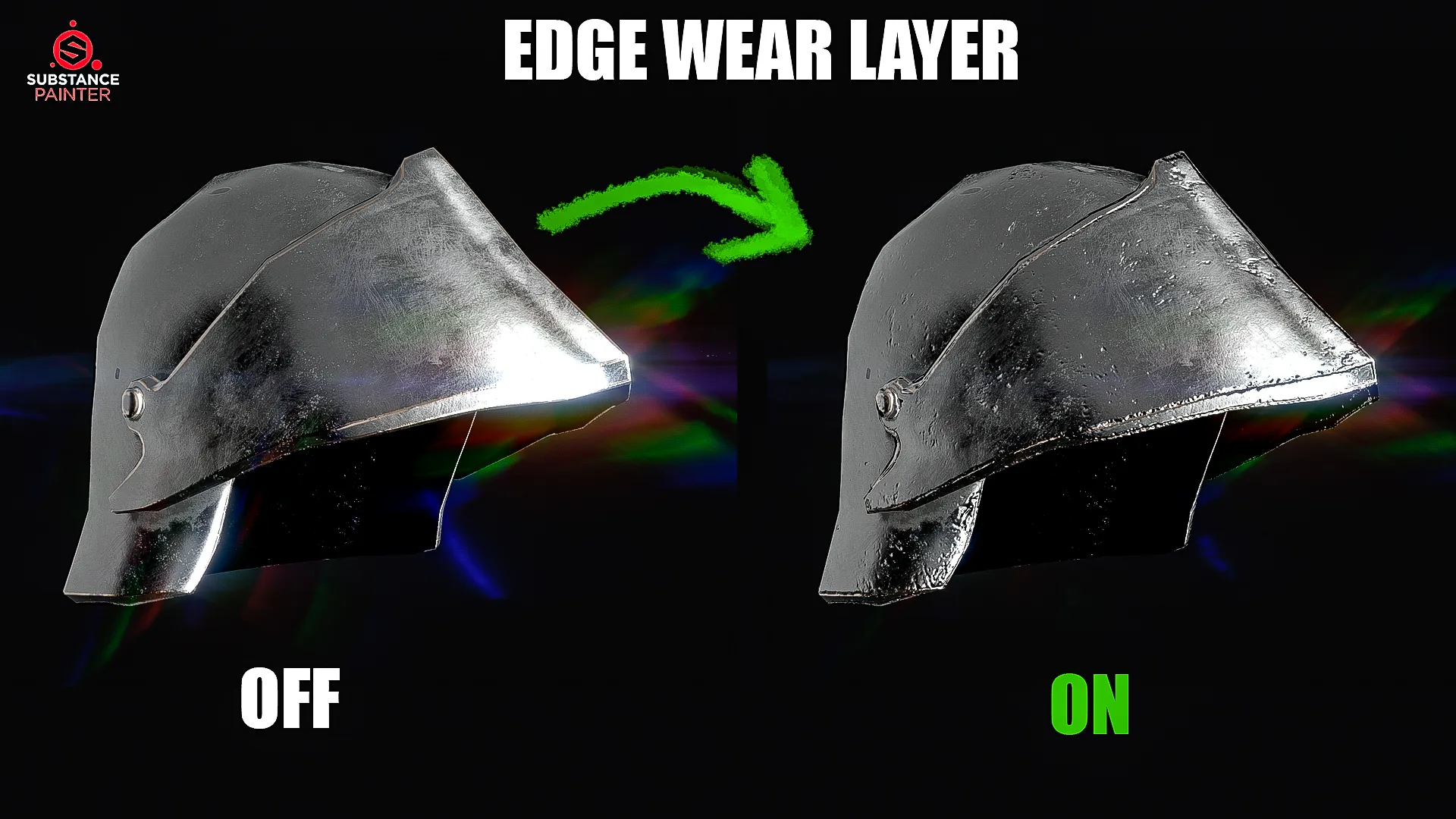 Metal Smart Materials with Edge Wear (Substance Painter)