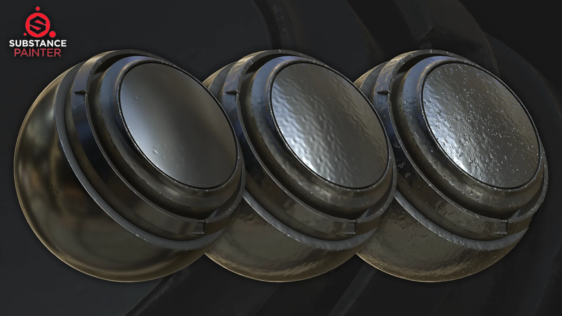 Metal Smart Materials with Edge Wear (Substance Painter)