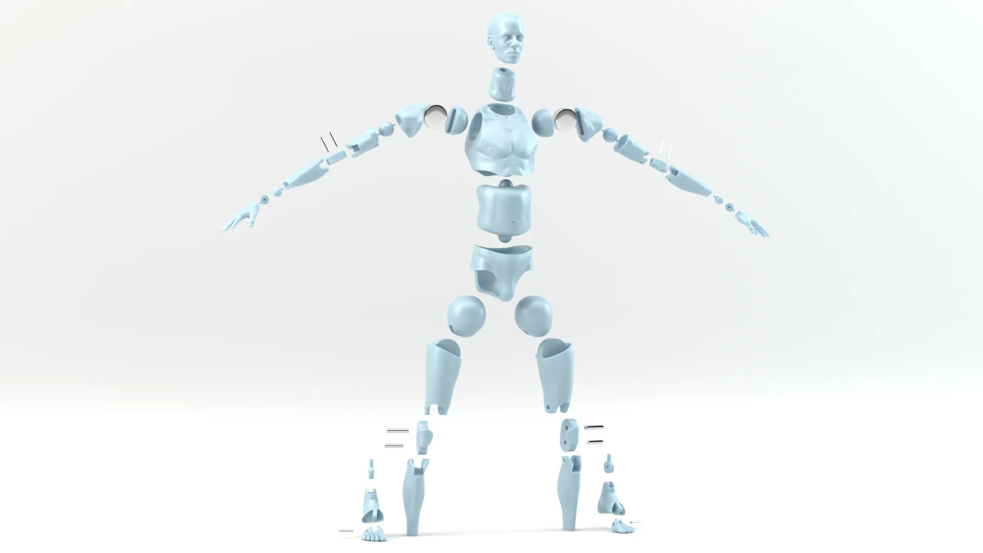 Plastic Male Character - 3D Print Ready