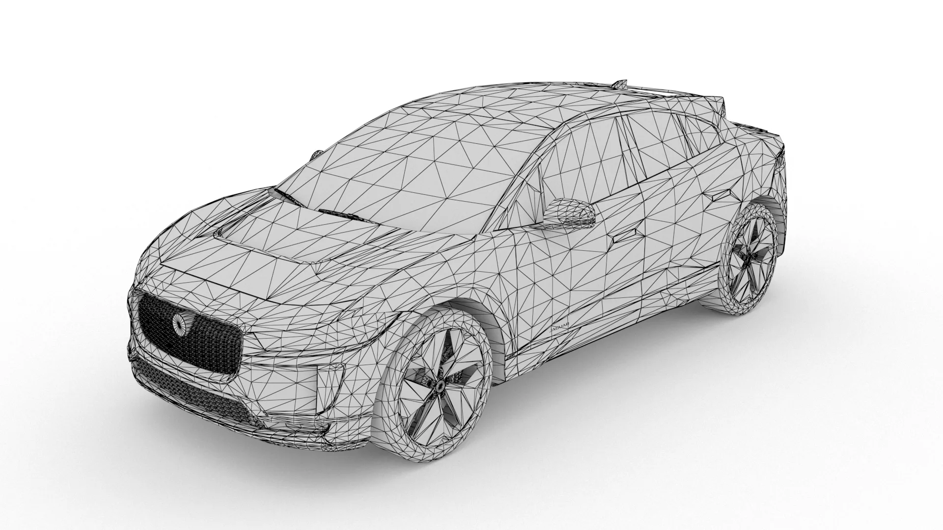 Jaguar I-pace 2021 LOW POLY