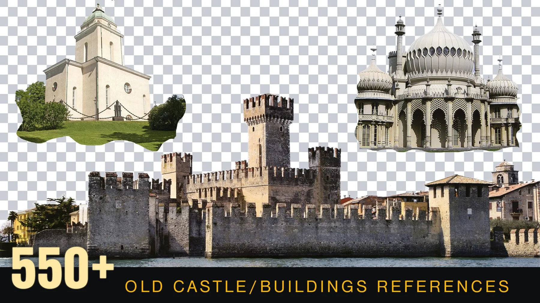 550+ OLD Castles | Buildings Reference pack