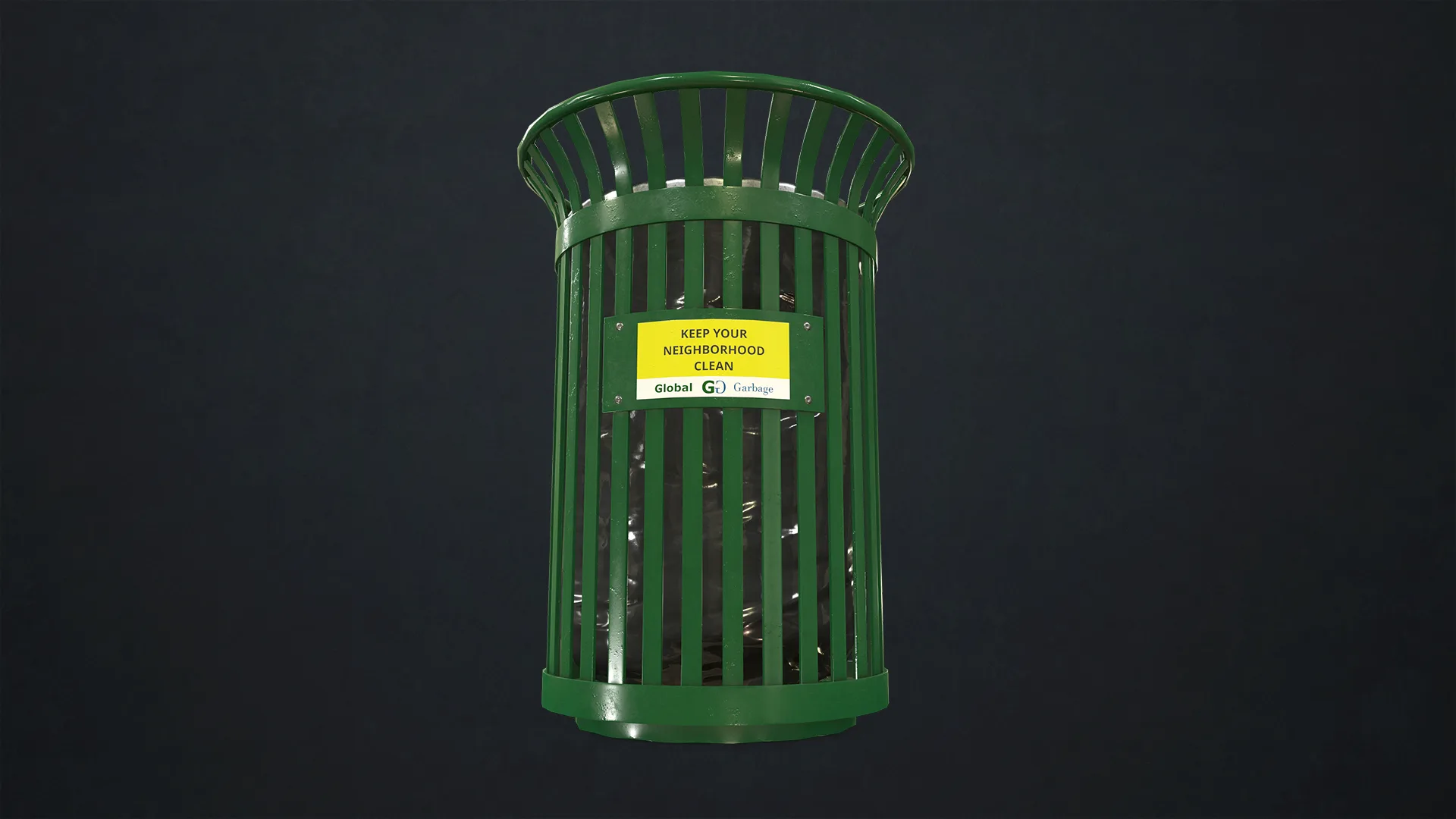 Waste Bin - Low Poly