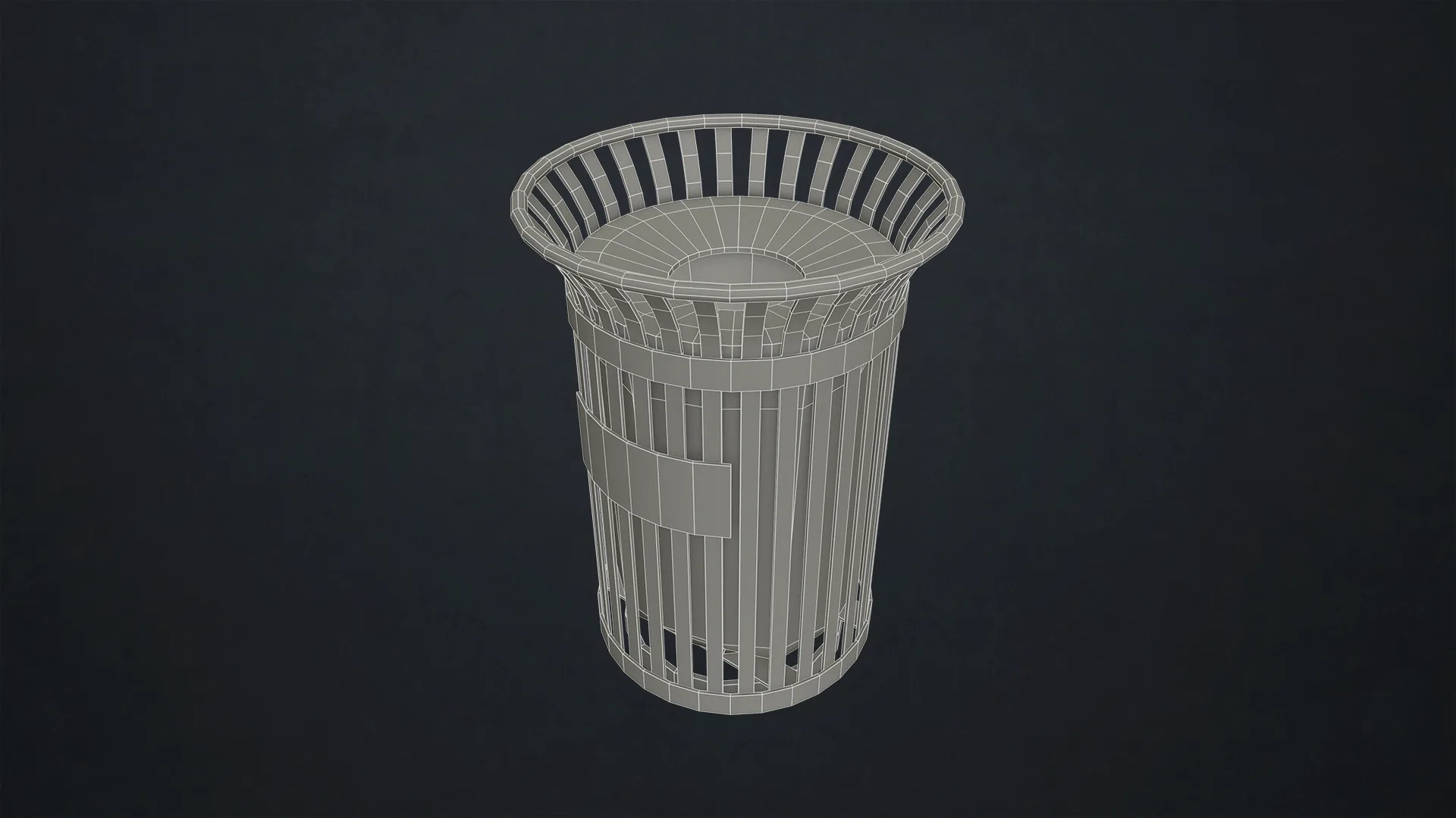 Waste Bin - Low Poly