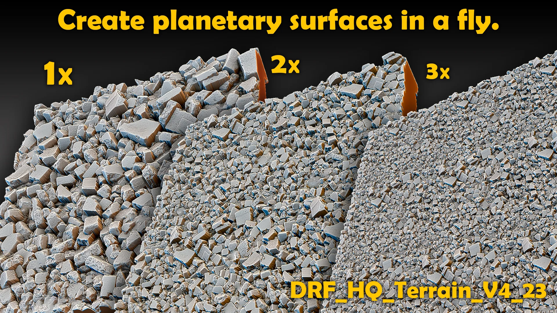 Ultra HQ Seamless Terrain / Rocks Sculpt brushes + Alpha/Height maps set Vol.4