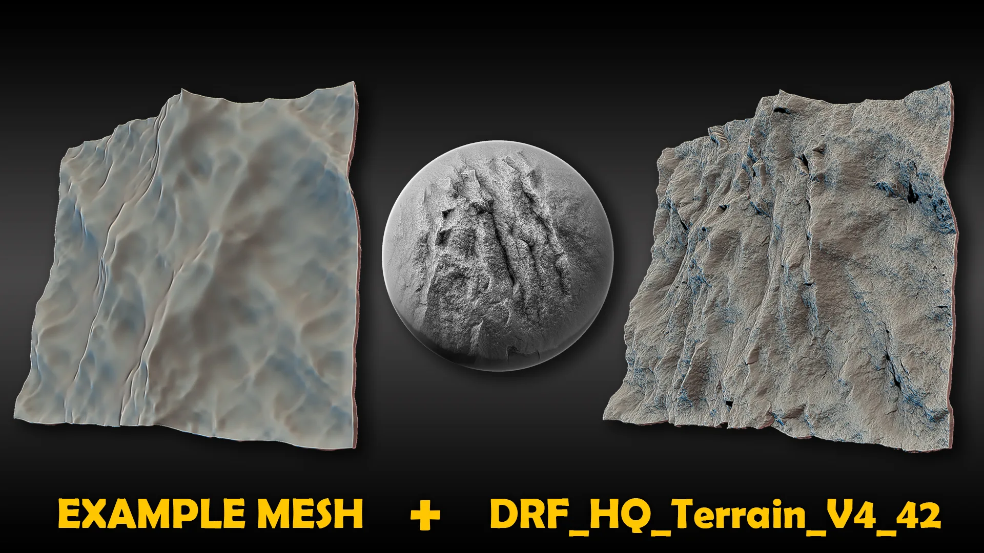 Ultra HQ Seamless Terrain / Rocks Sculpt brushes + Alpha/Height maps set Vol.4