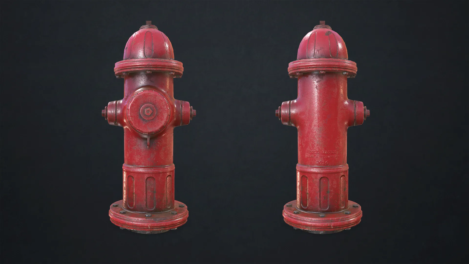 Fire Hydrant - Low Poly