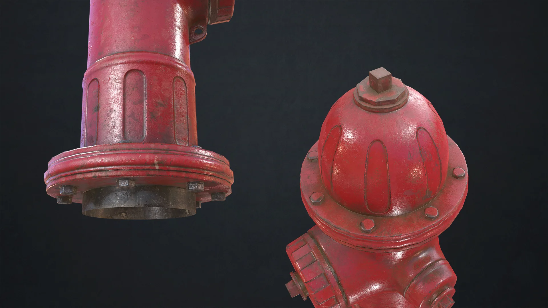 Fire Hydrant - Low Poly