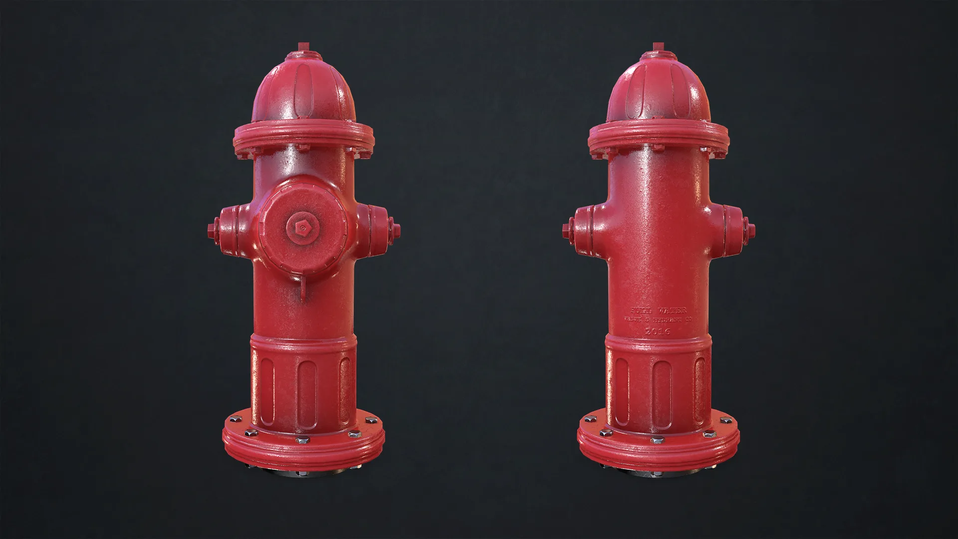 Fire Hydrant - Low Poly