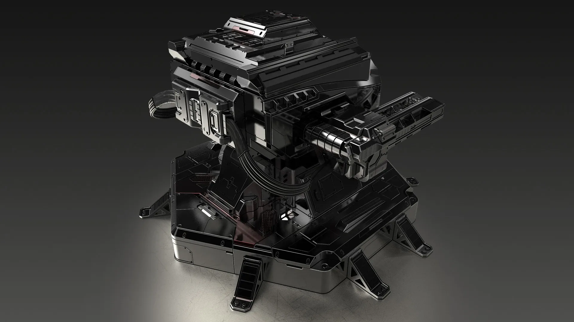 Turret Hard Surface Kitbash