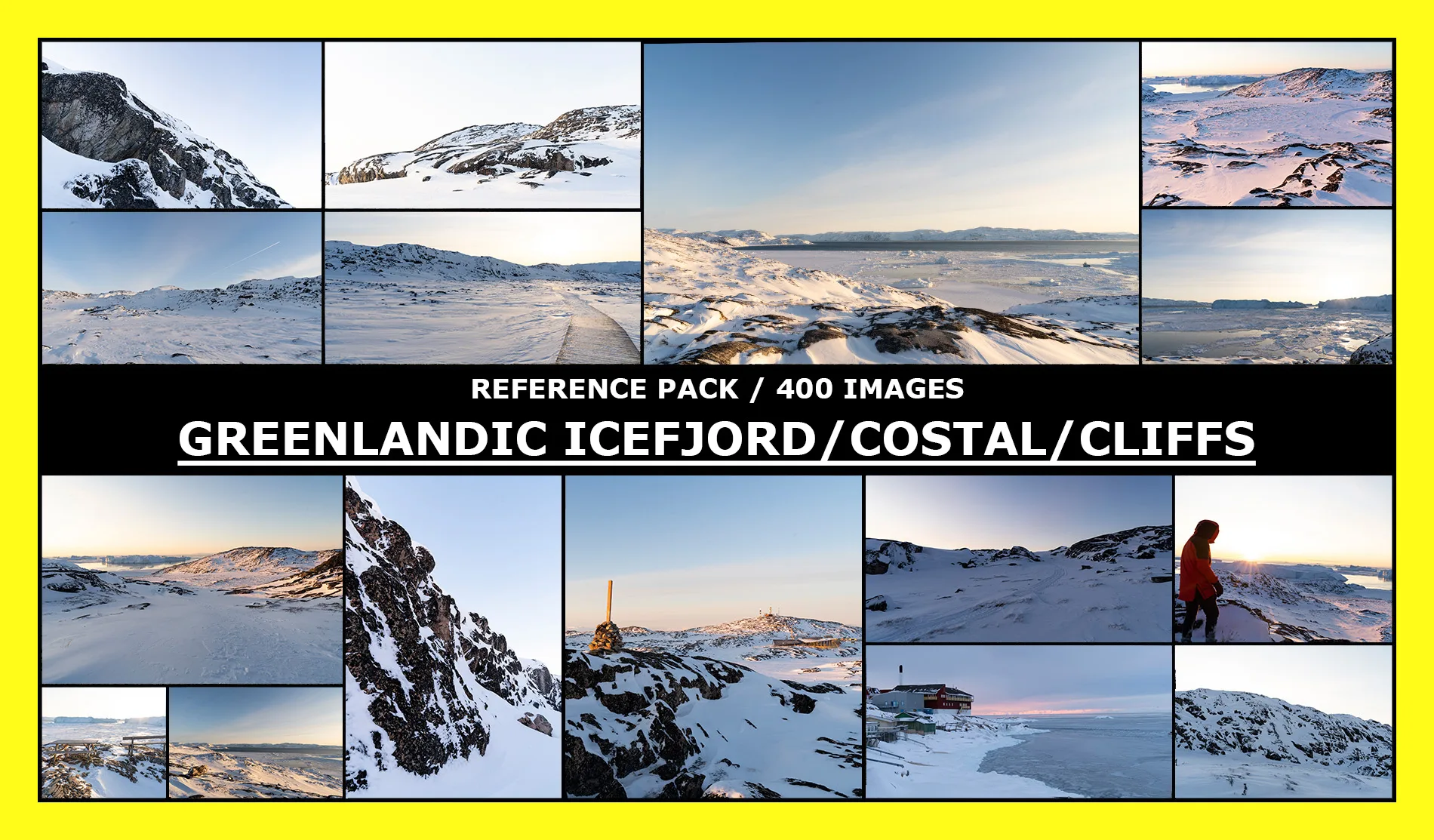 GREENLAND - ICEFJORD /COSTAL / CLIFFS / Photo Reference / 400 images