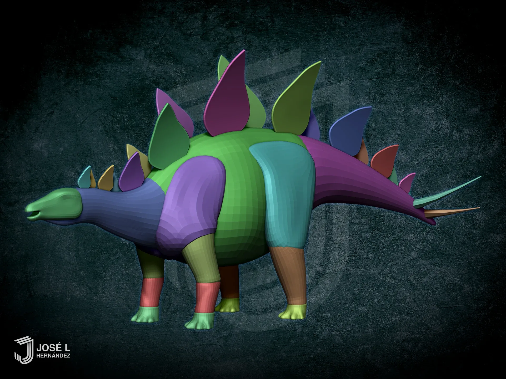 Basemesh Stegosaurus