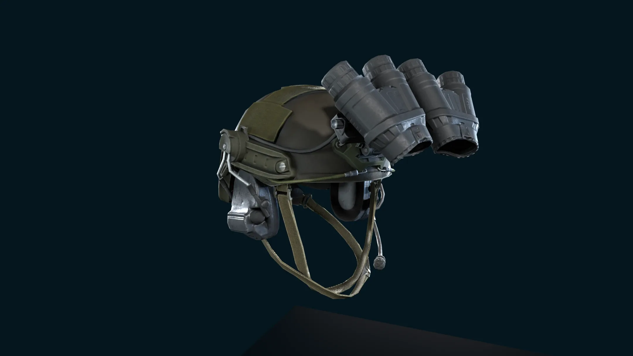 Military Light Helmet with Night Vision Goggles