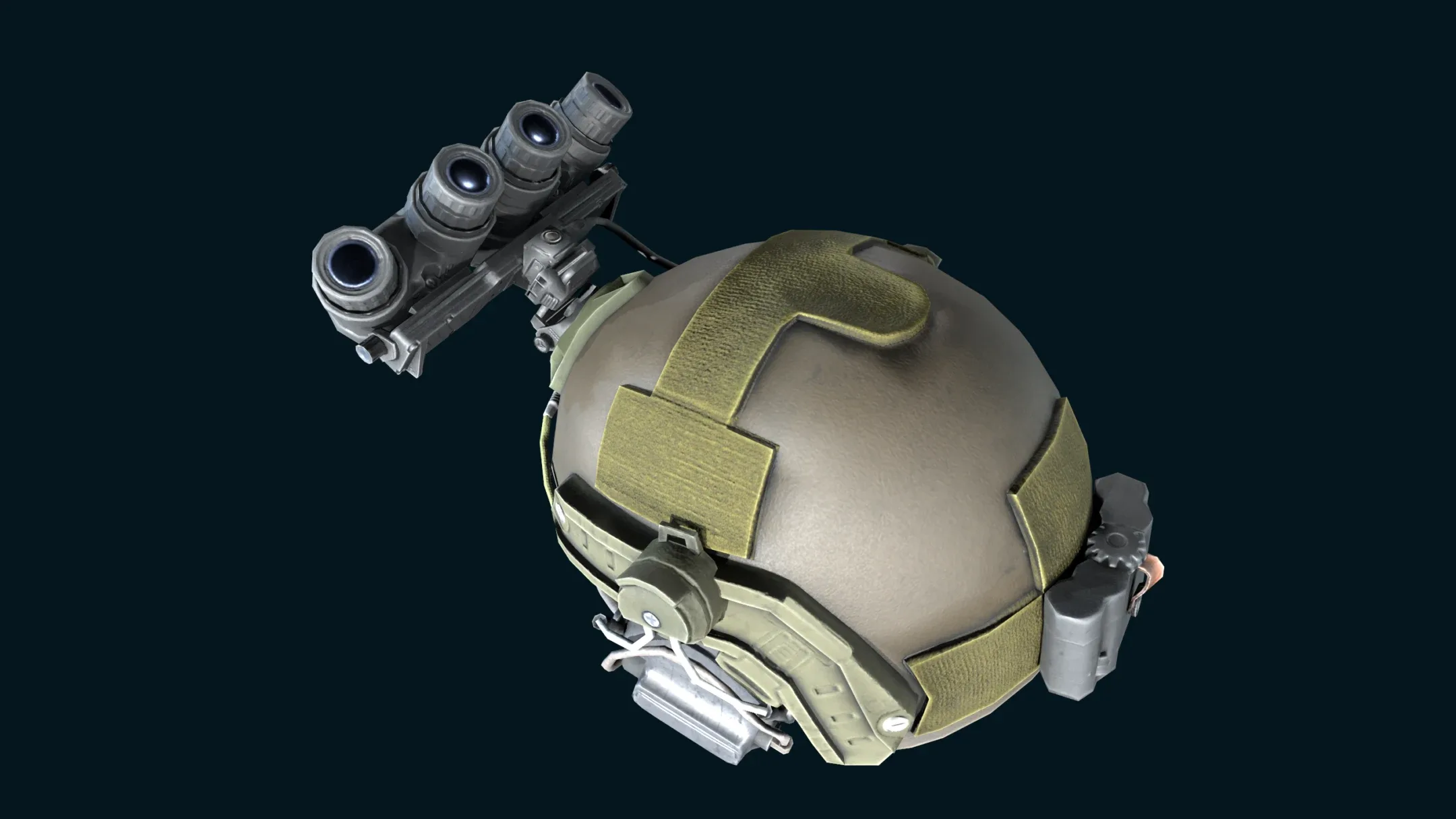 Military Light Helmet with Night Vision Goggles