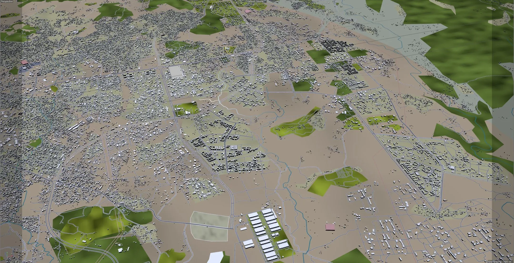 Addis Ababa City Ethiopia 3D Model 60km