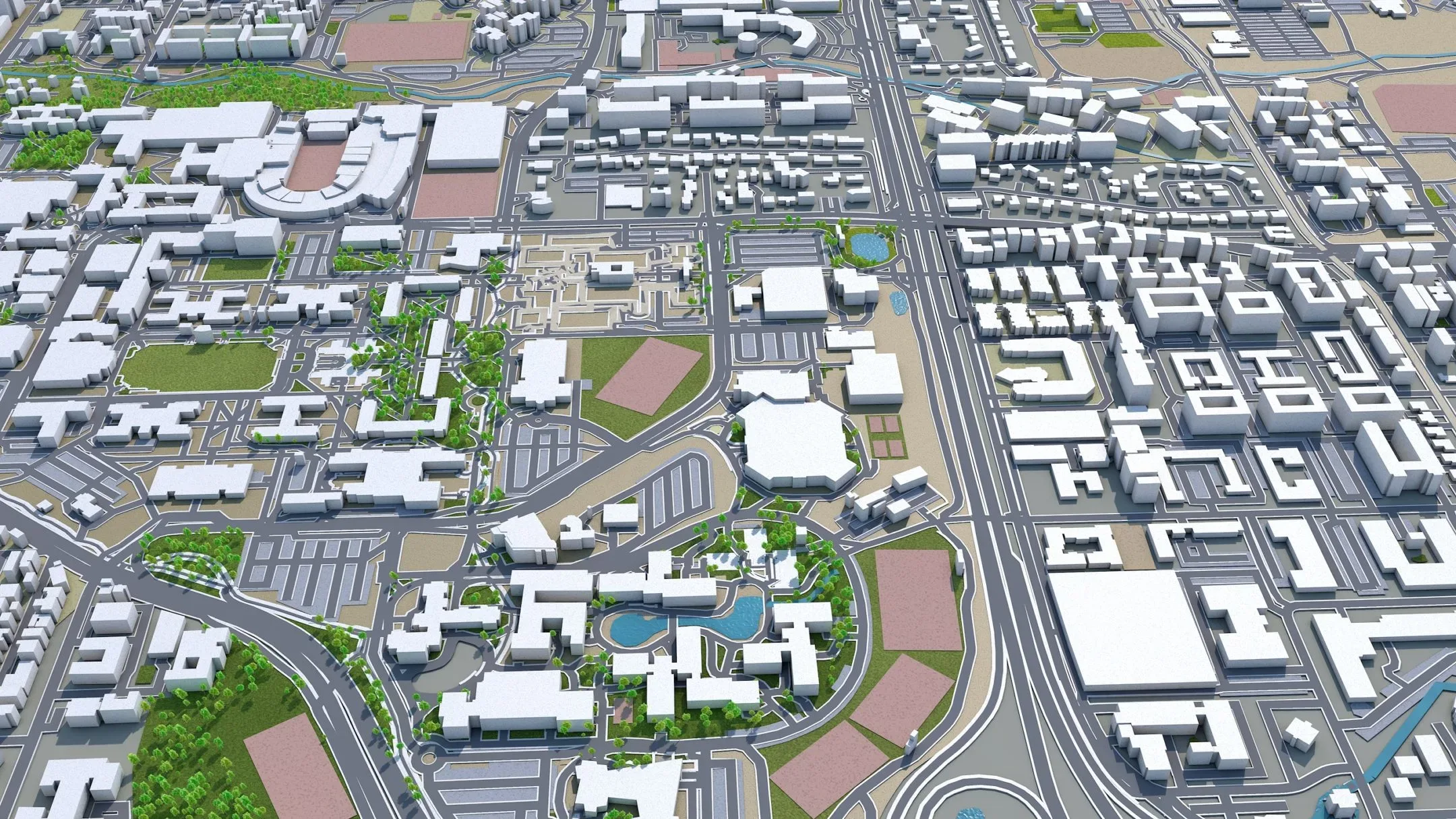 Boulder city Colorado USA 3d model 30km