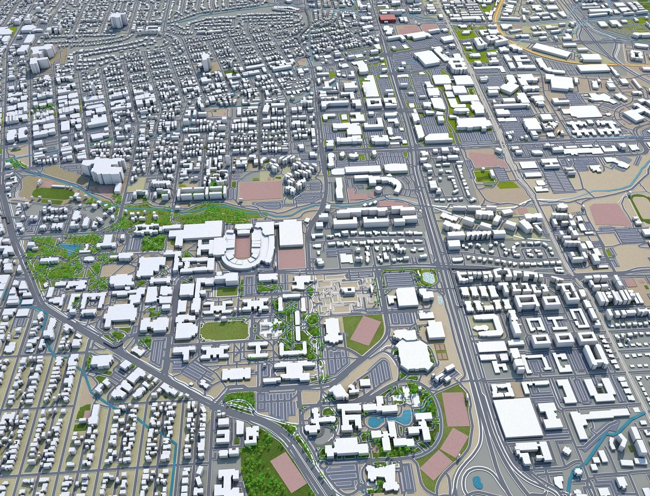 Boulder city Colorado USA 3d model 30km