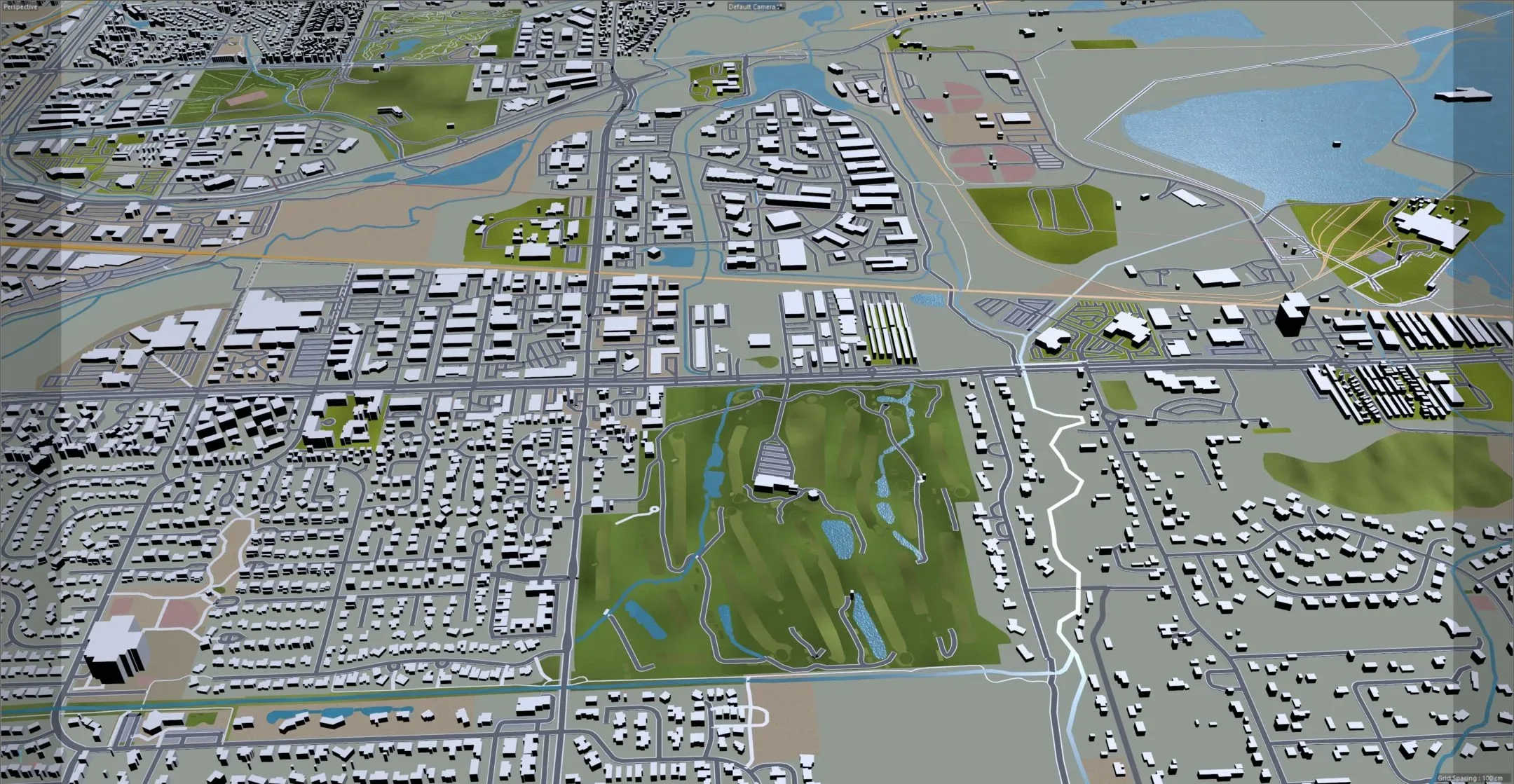 Boulder city Colorado USA 3d model 30km