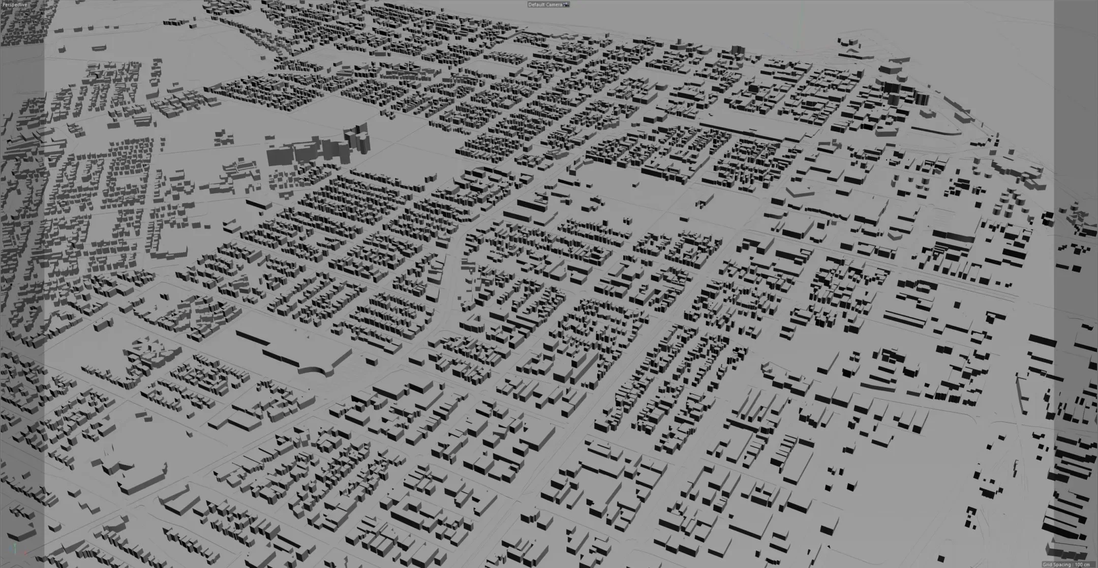 Cairns city Australia 3d model 50km