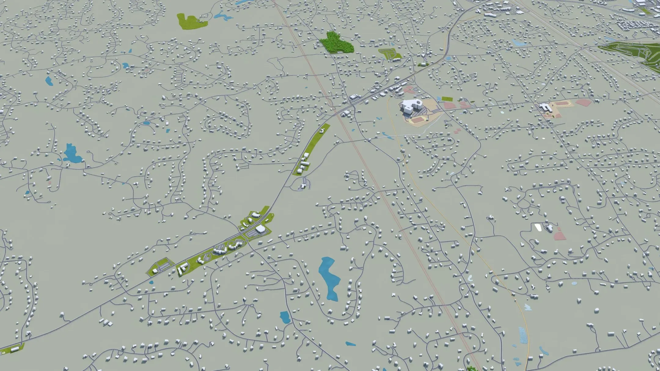 McAllen city Texas USA 3d model 40km