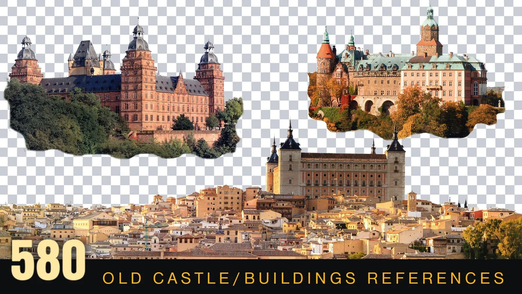 580 Castles | Old Buildings Reference Images