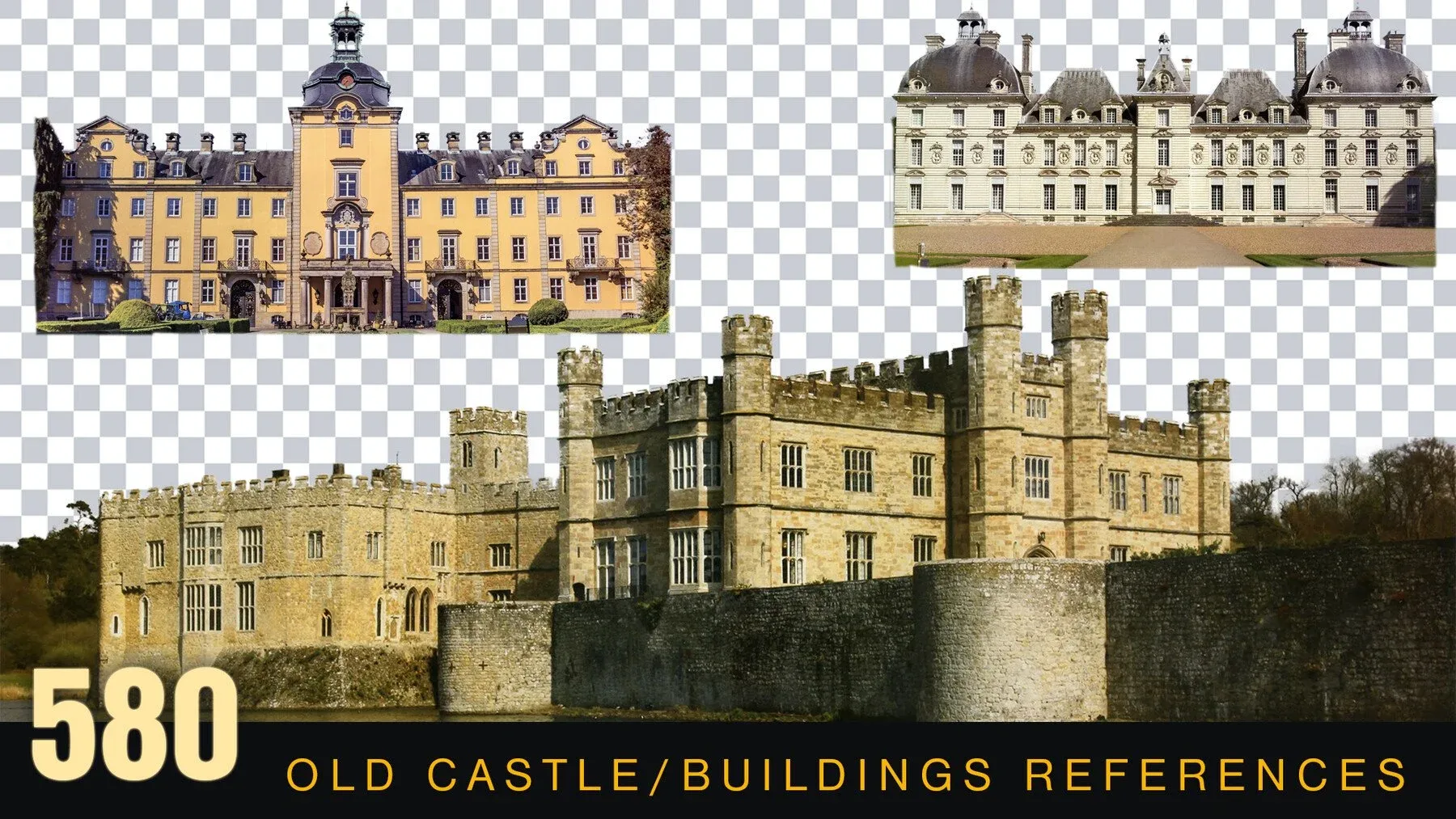 580 Castles | Old Buildings Reference Images