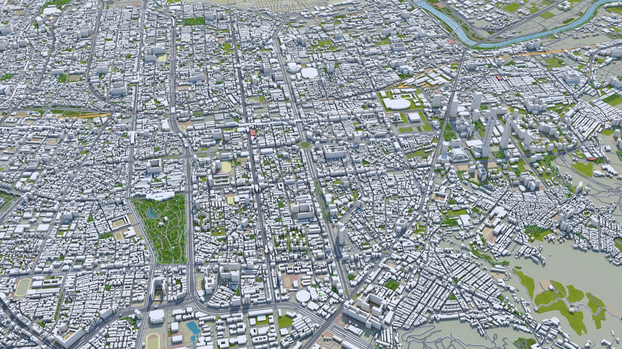 New Taipei city Taiwan 3d model 80 km