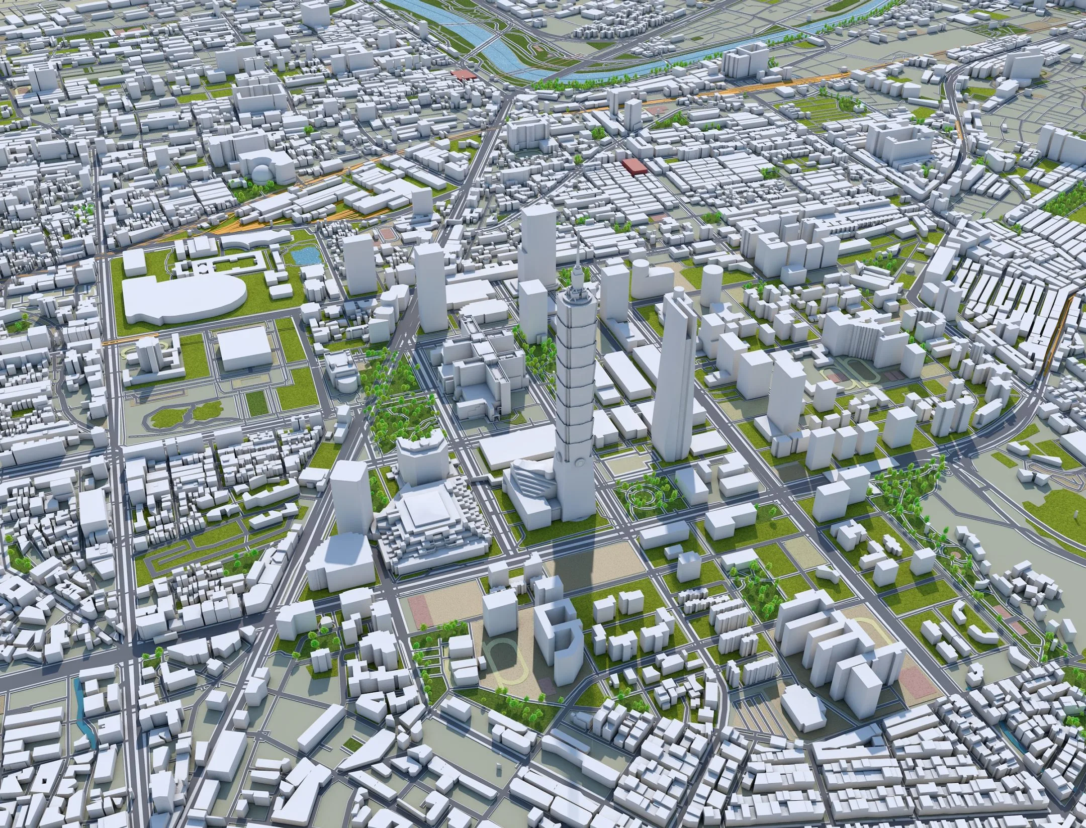 New Taipei city Taiwan 3d model 80 km