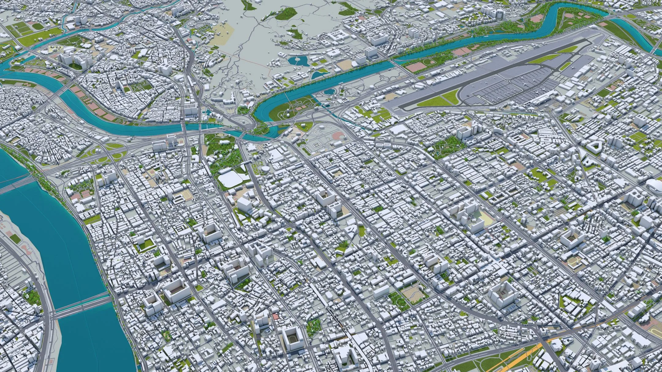 New Taipei city Taiwan 3d model 80 km