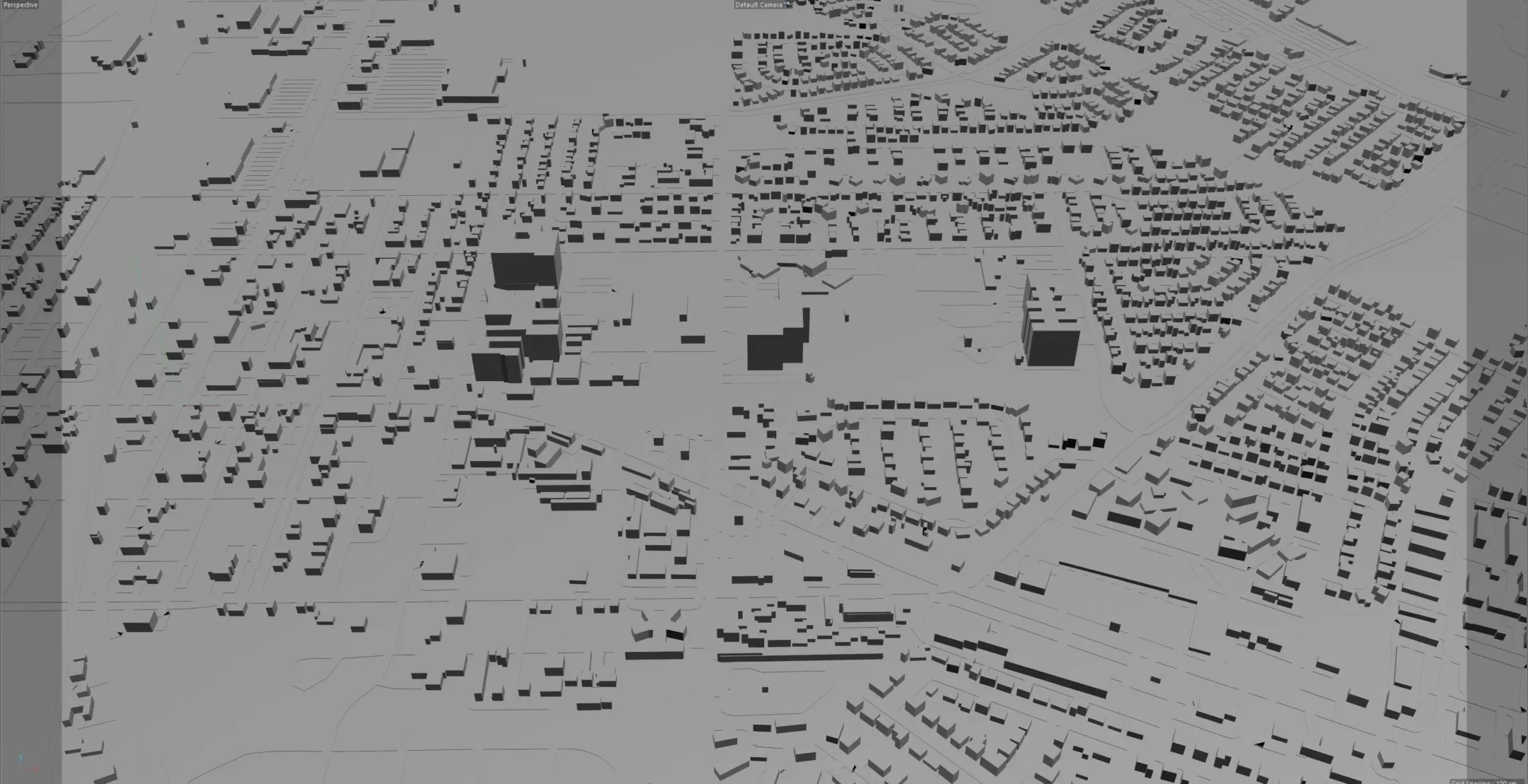 Pearland city Texas USA 3d model 30km