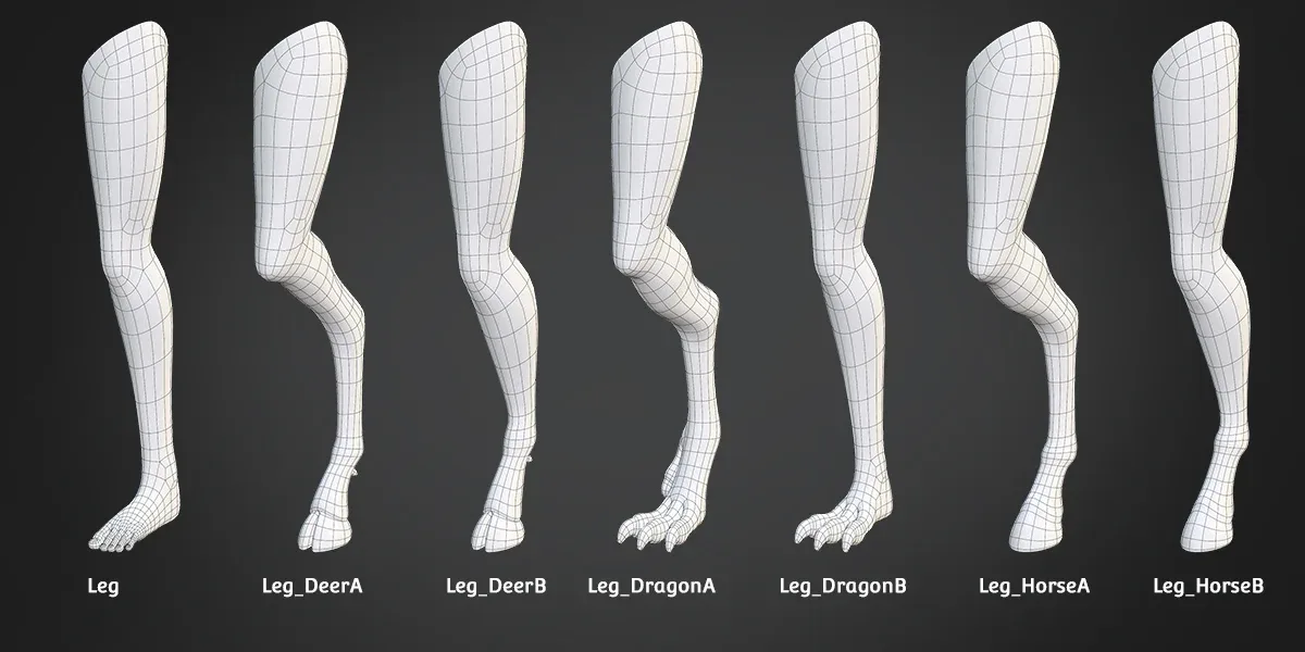 Customize Child Base Mesh-Anime Style