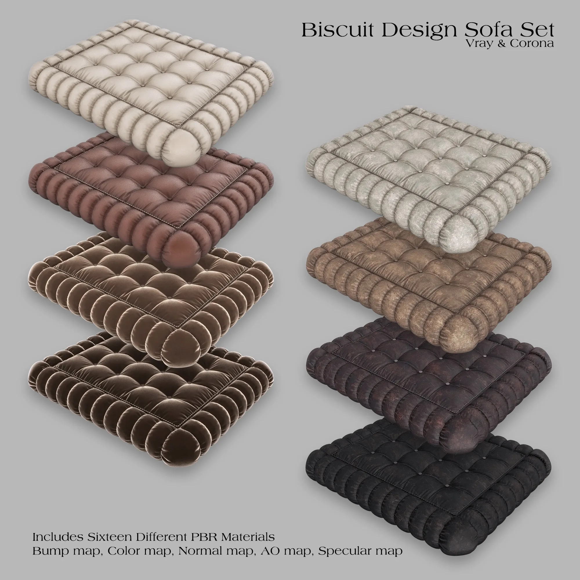 Biscuit Design Sofa Set