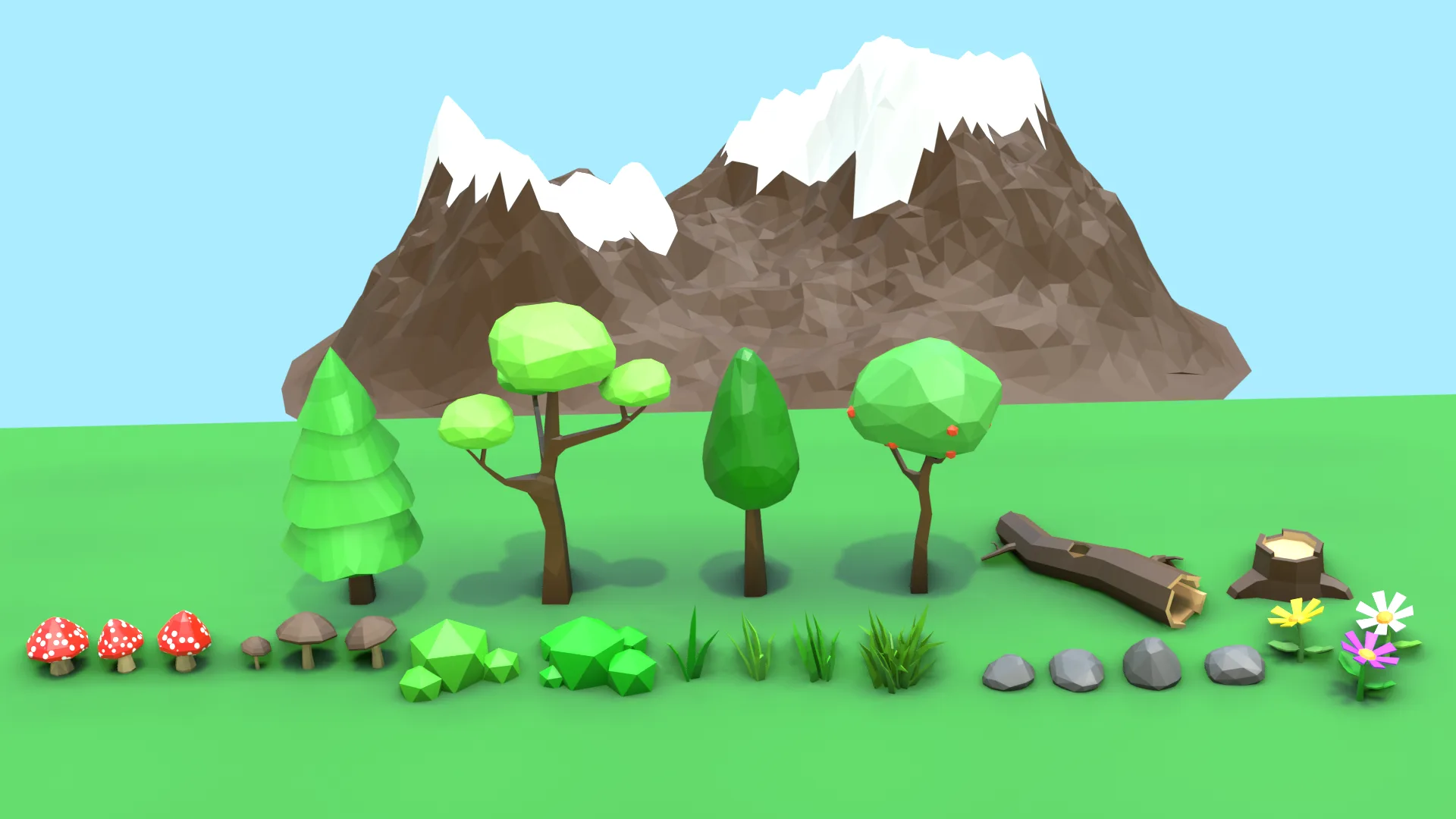 Low Poly Nature Assets