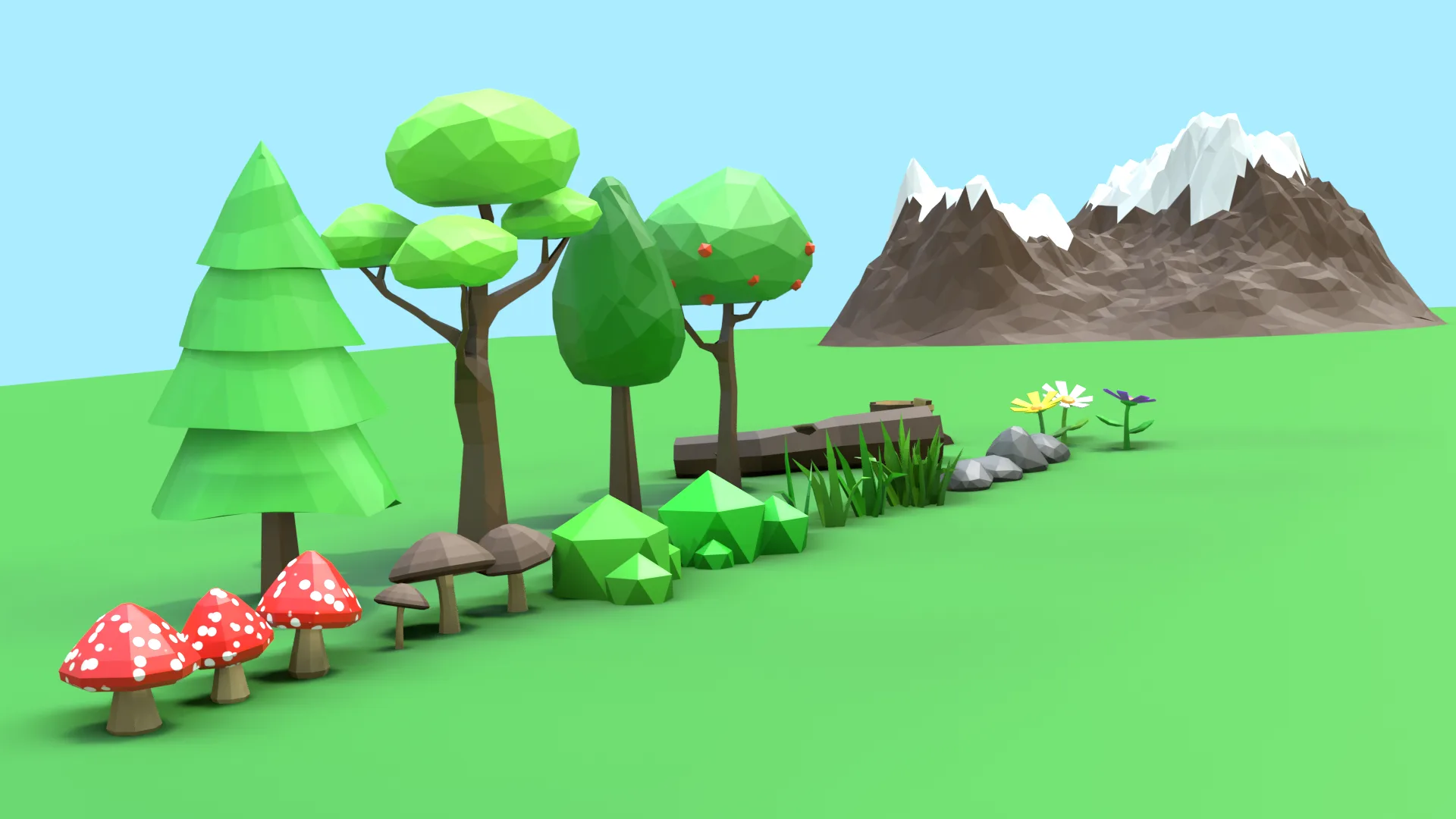 Low Poly Nature Assets