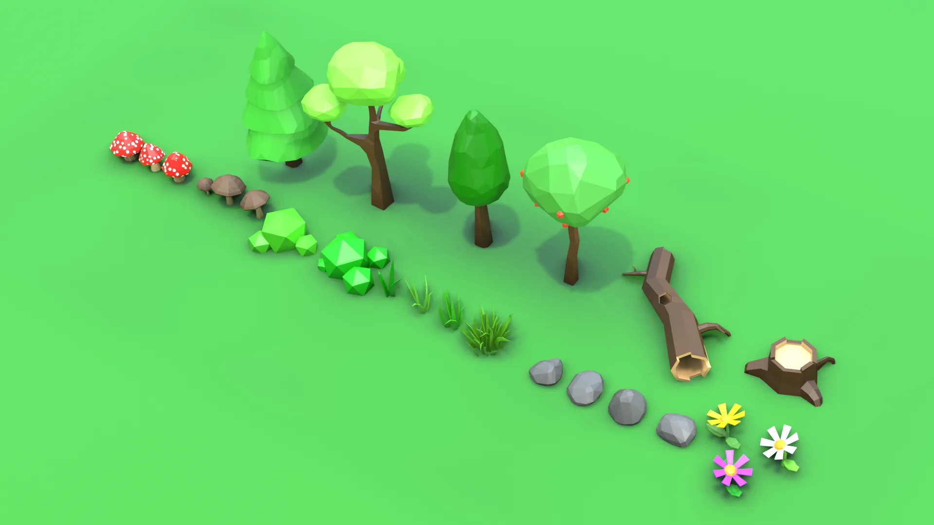 Low Poly Nature Assets