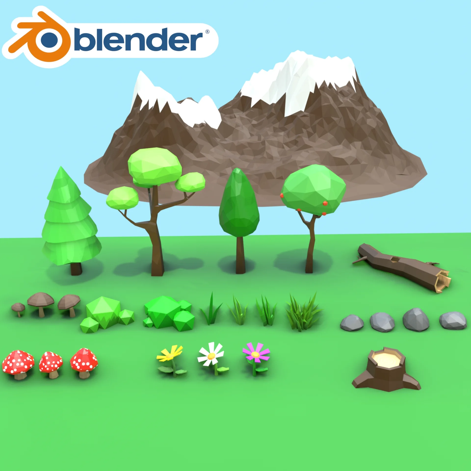 Low Poly Nature Assets