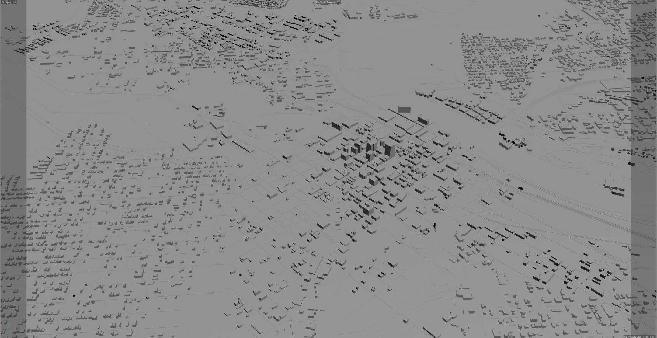 Shreveport city Louisiana USA 3d model 40km