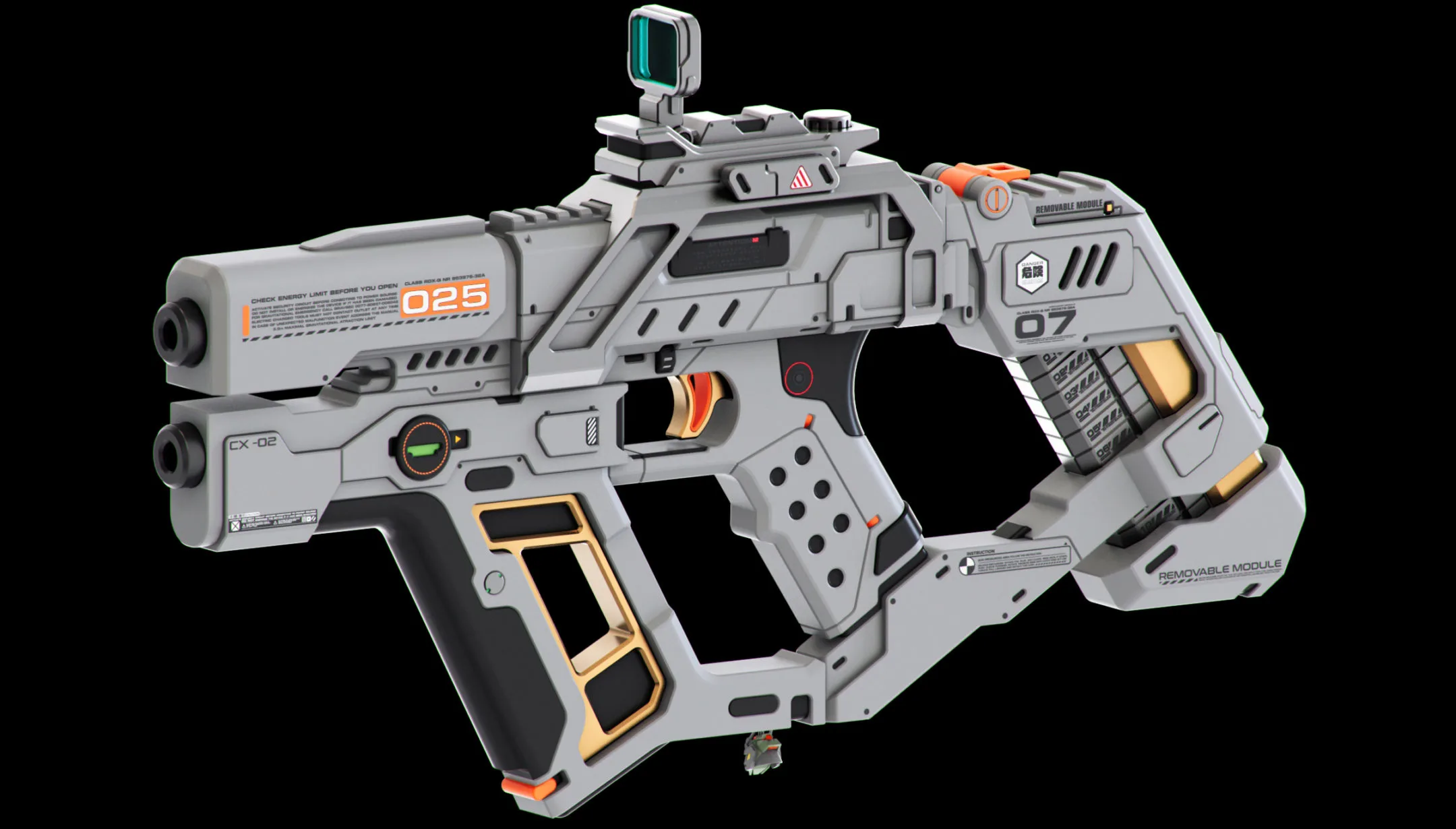 Sci-Fi Guns Set Kitbash