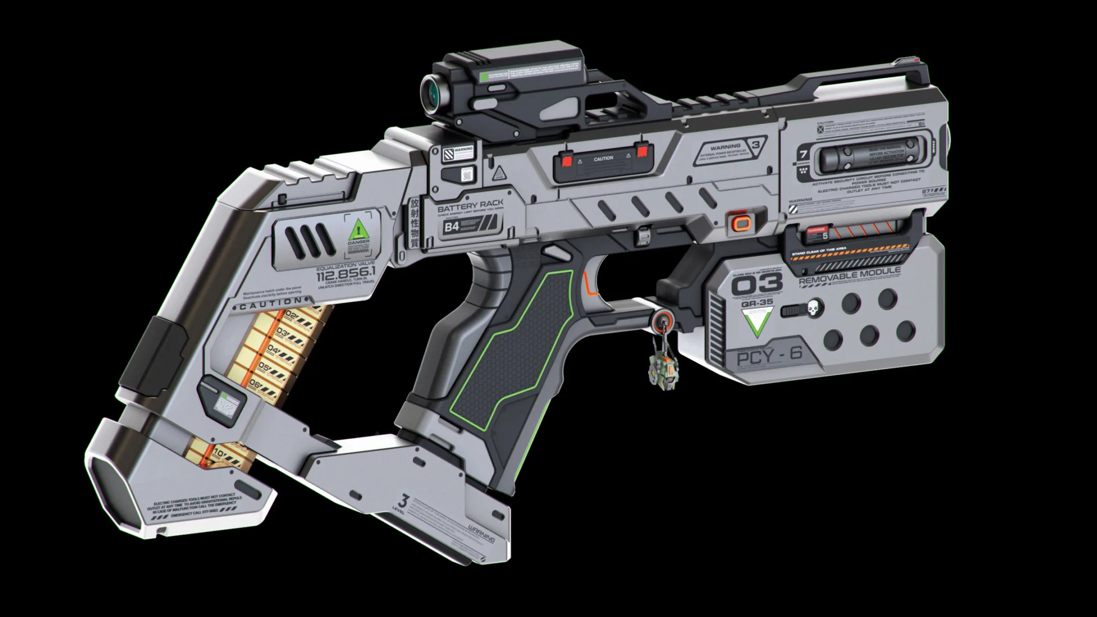 Sci-Fi Guns Set Kitbash