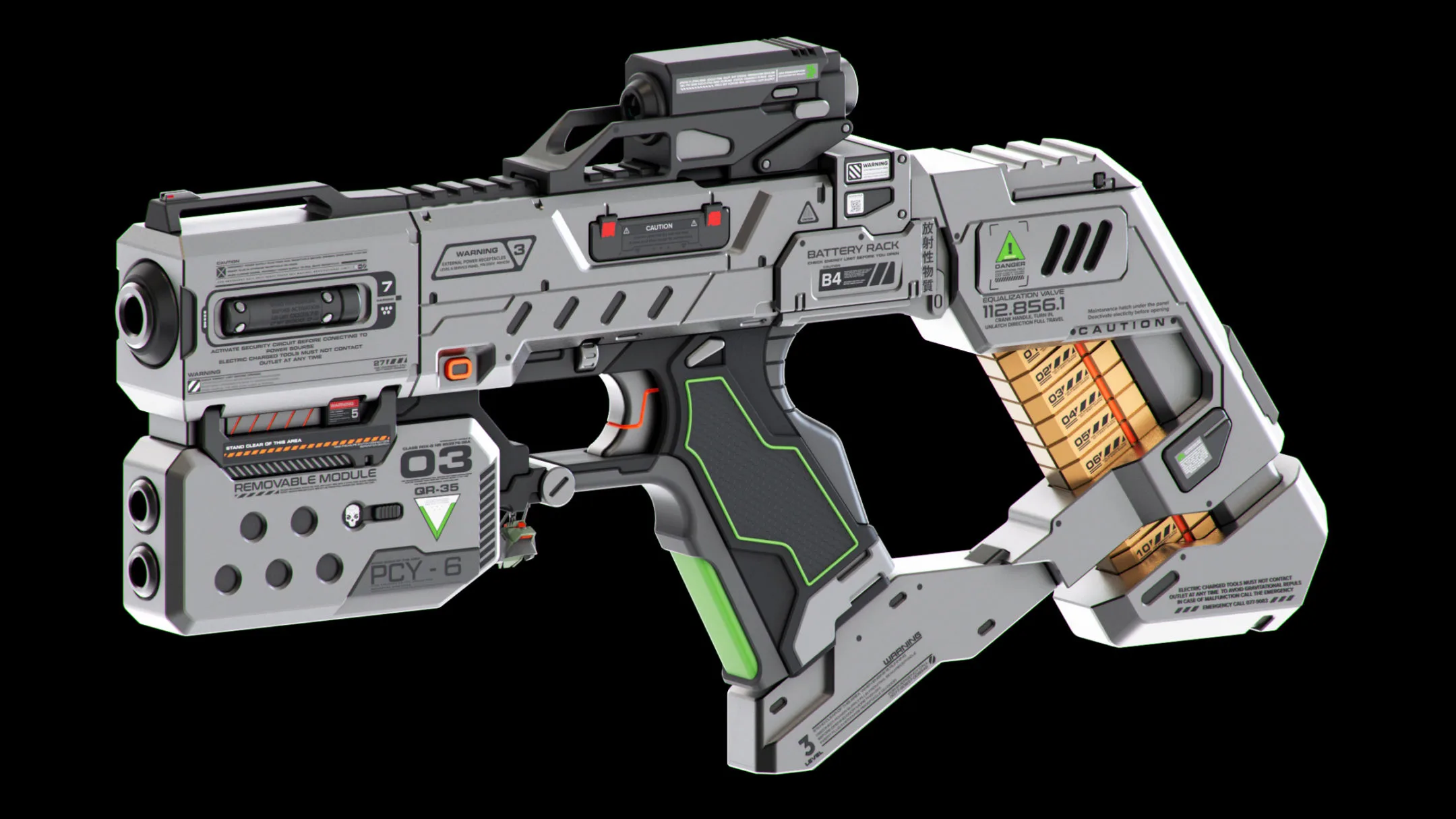 Sci-Fi Guns Set Kitbash